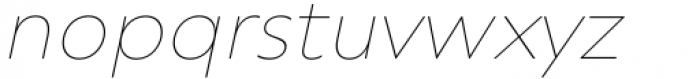 Trinidad Neue Thin Oblique Font LOWERCASE