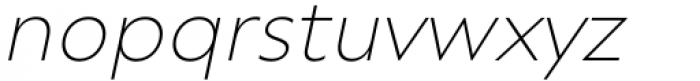 Trinidad Neue Ultra Light Oblique Font LOWERCASE