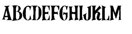 Trinity Note Font UPPERCASE