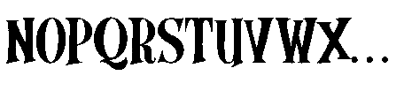Trinity Note Font UPPERCASE