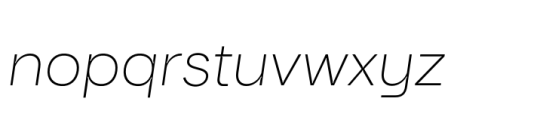Trinket Thin Italic Font LOWERCASE