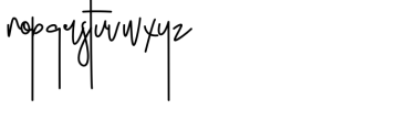 Trio smoothie Script Font LOWERCASE