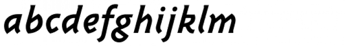 Triplex Italic Bold Font LOWERCASE