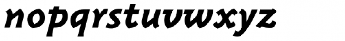 Triplex Italic ExtraBold Font LOWERCASE