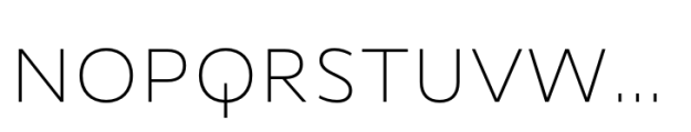 Trism Extra Light Font UPPERCASE