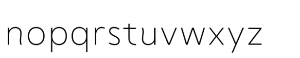 Trism Extra Light Font LOWERCASE