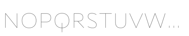 Trism Thin Font UPPERCASE