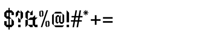 Trisquare Font OTHER CHARS