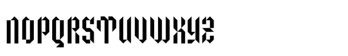 Trisquare Font UPPERCASE