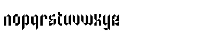 Trisquare Font LOWERCASE