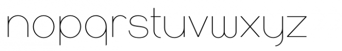 Tristero Thin Font LOWERCASE