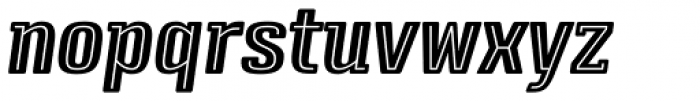 Triump Black inline Italic Font LOWERCASE