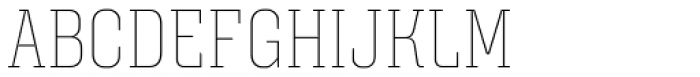 Triunfo Thin Condensed Font UPPERCASE