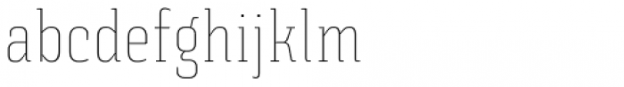 Triunfo Thin Condensed Font LOWERCASE