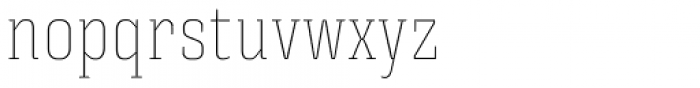 Triunfo Thin Condensed Font LOWERCASE
