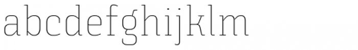 Triunfo Thin Narrow Font LOWERCASE