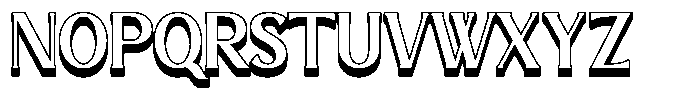 Trivelas 21 3D Regular Font UPPERCASE