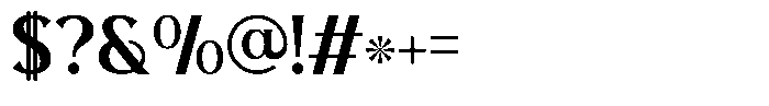 Trivelas 21 Line Font OTHER CHARS