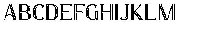 Trivelas 21 Line Font UPPERCASE