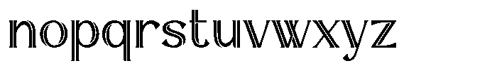 Trivelas 21 Line Font LOWERCASE