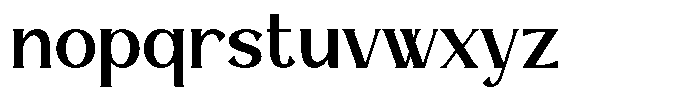 Trivelas 21 Regular Font LOWERCASE