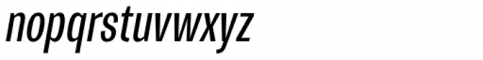 Trivia Gothic C3 Condensed Italic Font LOWERCASE