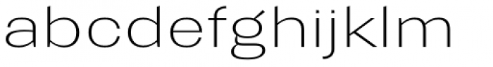 Trivia Gothic E1 SemiExpanded Thin Font LOWERCASE