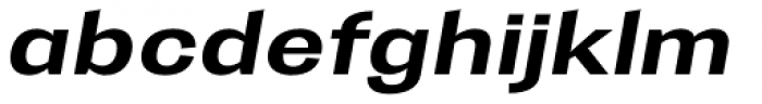 Trivia Gothic E2 SemiExpanded Bold Italic Font LOWERCASE