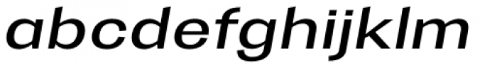 Trivia Gothic E3 SemiExpanded Italic Font LOWERCASE