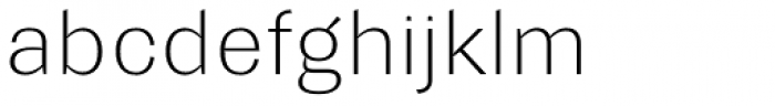 Trivia Gothic R1 Thin Font LOWERCASE