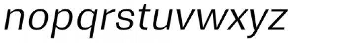 Trivia Gothic R2 Light Italic Font LOWERCASE