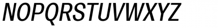 Trivia Gothic S3 SemiCondensed Italic Font UPPERCASE