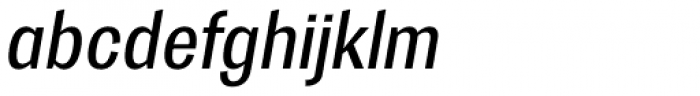 Trivia Gothic S3 SemiCondensed Italic Font LOWERCASE