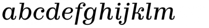 Trivia Serif 10 Italic Font LOWERCASE