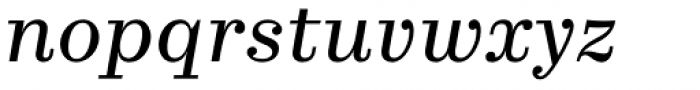 Trivia Serif 10 Italic Font LOWERCASE