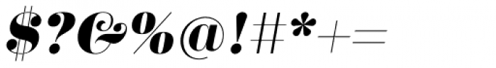 Trivia Serif Black Italic Font OTHER CHARS