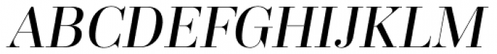 Trivia Serif Italic Font UPPERCASE