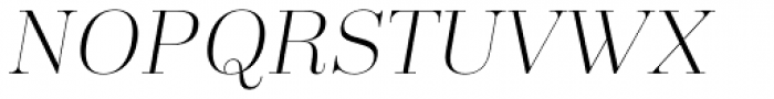 Trivia Serif Light Italic Font UPPERCASE