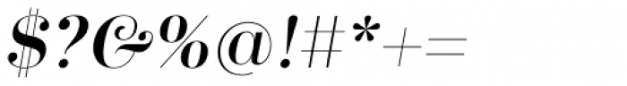 Trivia Serif Medium Italic Font OTHER CHARS