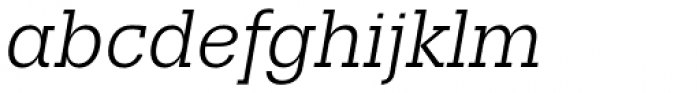 Trivia Slab Book Italic Font LOWERCASE
