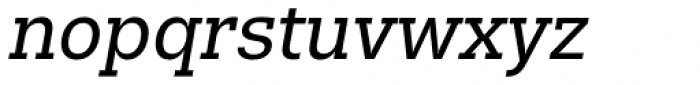 Trivia Slab Italic Font LOWERCASE