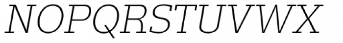 Trivia Slab Light Italic Font UPPERCASE