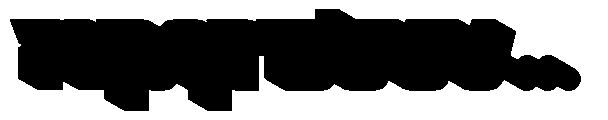 Trivox Extrude Font LOWERCASE