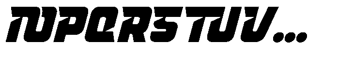 Trivox Slant Font UPPERCASE
