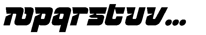 Trivox Slant Font LOWERCASE