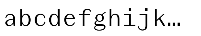 Triz G Light Font LOWERCASE