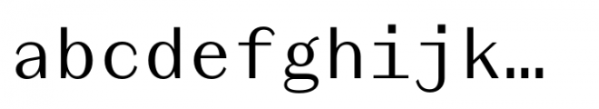 Triz G Regular Font LOWERCASE