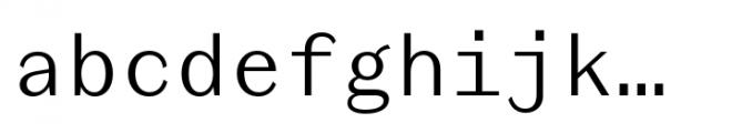 Triz M Light Font LOWERCASE