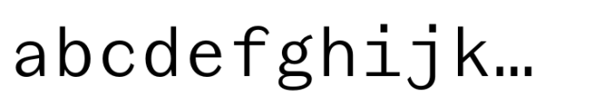 Triz P Light Font LOWERCASE