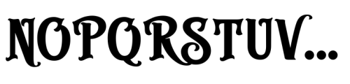 Troback regular Regular Font UPPERCASE